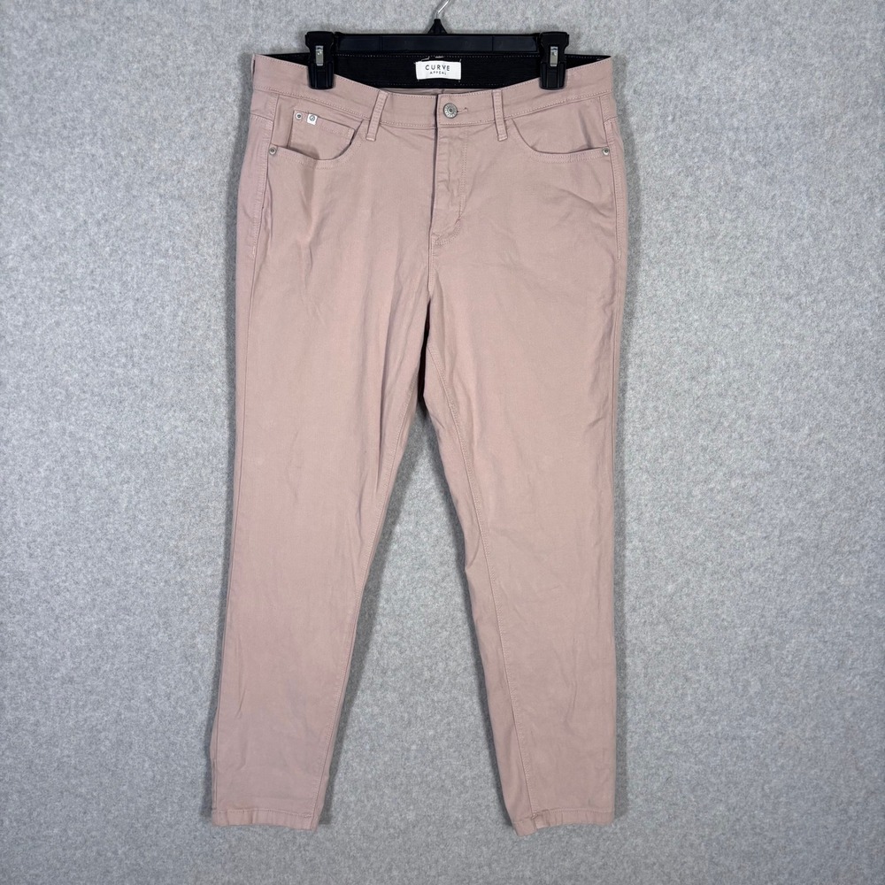 Curve Appeal Pants 10 Tan‎ Skinny Minimalist Jegging Tummy Shaping Neutral Quiet